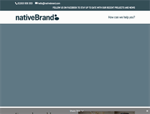 Tablet Screenshot of nativebrand.co.uk